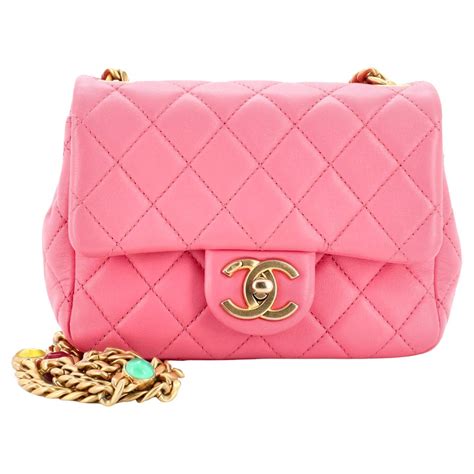 chanel pearl samba|CHANEL Lambskin Resin Quilted Mini Pearl Samba Square Flap .